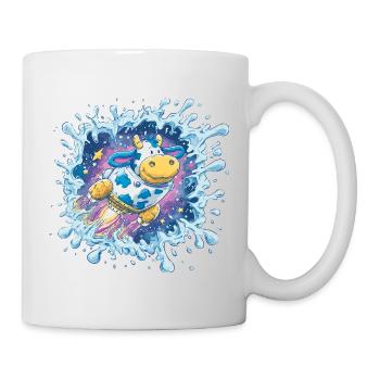 Éclaboussure de Vache Spatiale - Mug blanc - blanc - Droite