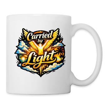 Porté par la lumière - Mug blanc - blanc - Droite