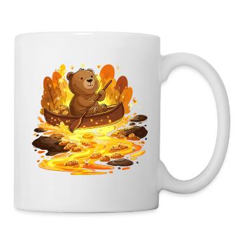 Bear dans le kayak de Gold River - Mug blanc - blanc - Droite