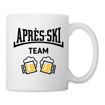 Après-Ski Team (Bier Apres Ski Konkav / POS 3C) - Tasse - Weiß - Rechts