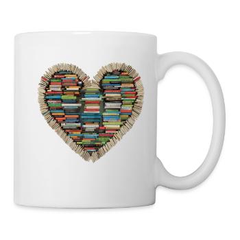Love Books – A Heart of Stories - Mug - white - Right