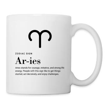 Aries - Zodiac sign - Tasse - Weiß - Rechts