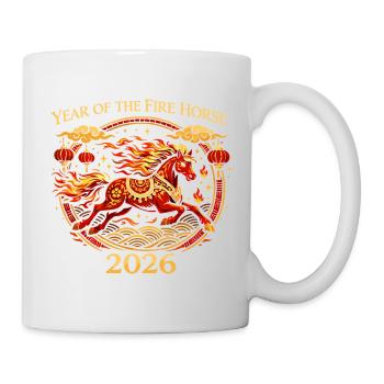 Fire Horse 2026 T-Shirt | Chinese New Year Ste - Mug - white - Right