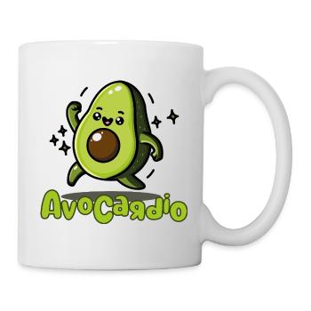 AvoCadío Avocado Cartoon - Tasse - Weiß - Rechts