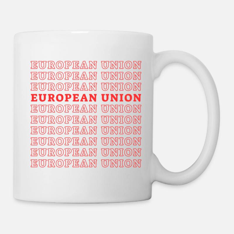 UNION EUROPÉENNE - Mug blanc - blanc