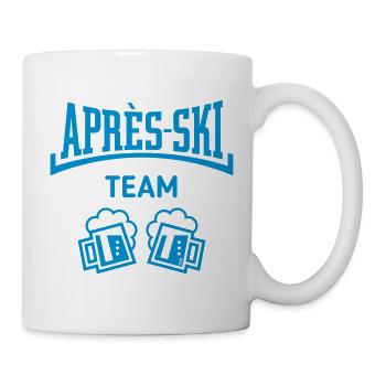 Après-Ski Team (Bier Apres Ski Konkav / Blue) - Tasse - Weiß - Rechts