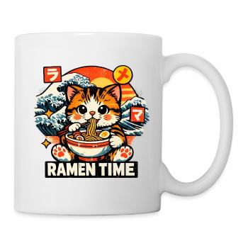 Cats Ramen Noodle Japanese Anime Manga Kawaii - Mug - white - Right