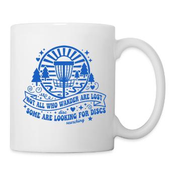 Disc Golf Nicht alle, die umherwandern, sind verloren - Tasse - Weiß - Rechts
