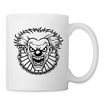 clown méchant  - Mug blanc - blanc - Droite