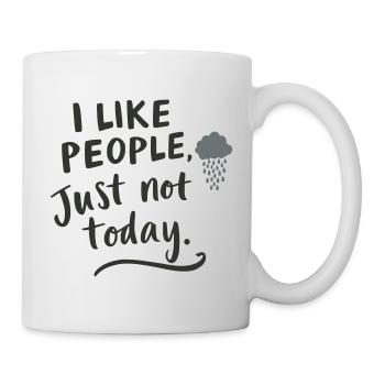 I like people – but not today - Mug - white - Right