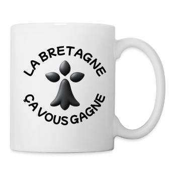 Bretagne, breton, bretonne - Mug blanc - blanc - Droite