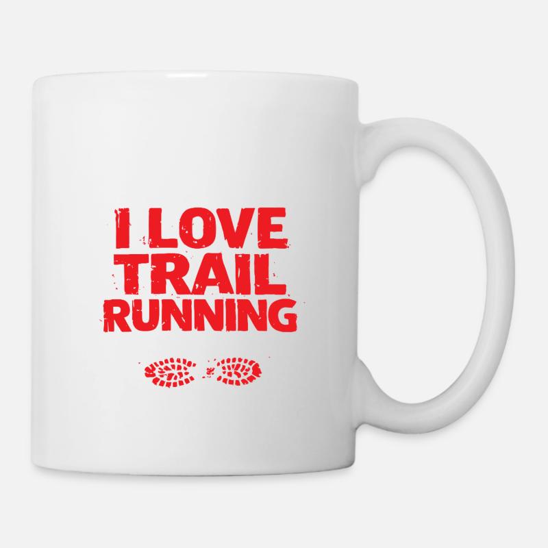 J’adore le trail running - Mug blanc - blanc