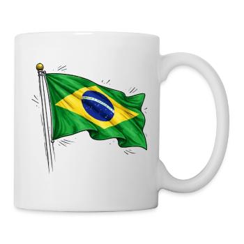 Brazil Flag - Mug - white - Right