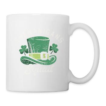 Shenanigans Squad St Patricks Day Green Hat - Mug - white - Right