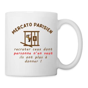 Mercato_parisien_recruter - Mug blanc - blanc - Droite