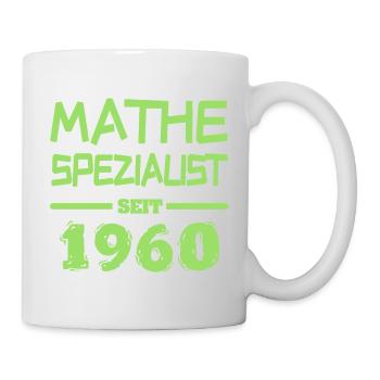 Mathe 1960 - Tasse - Weiß - Rechts