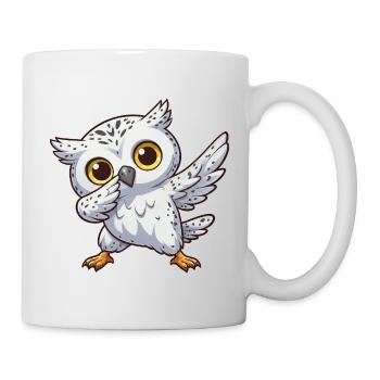 Coole Schneeeule Dabbing Kids Eule Dab - Tasse - Weiß - Rechts