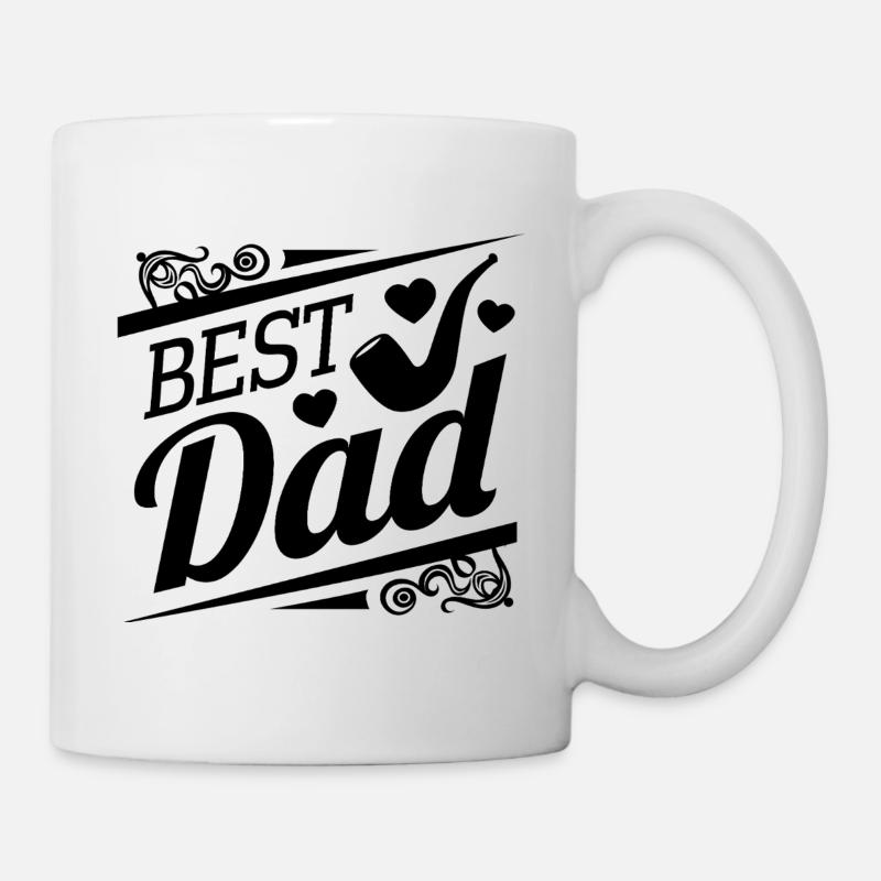 Papa, bester Papa, Vatertag - Tasse - Weiß