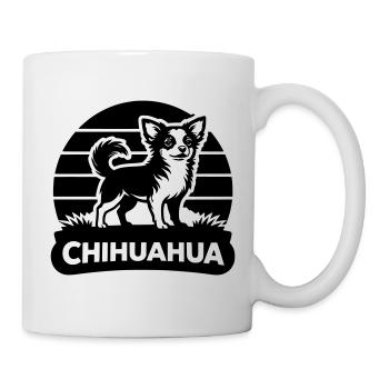 Chihuahua Silhouette - Mug blanc - blanc - Droite