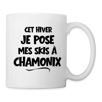 ski resort, ski, skier - Mug - white - Right