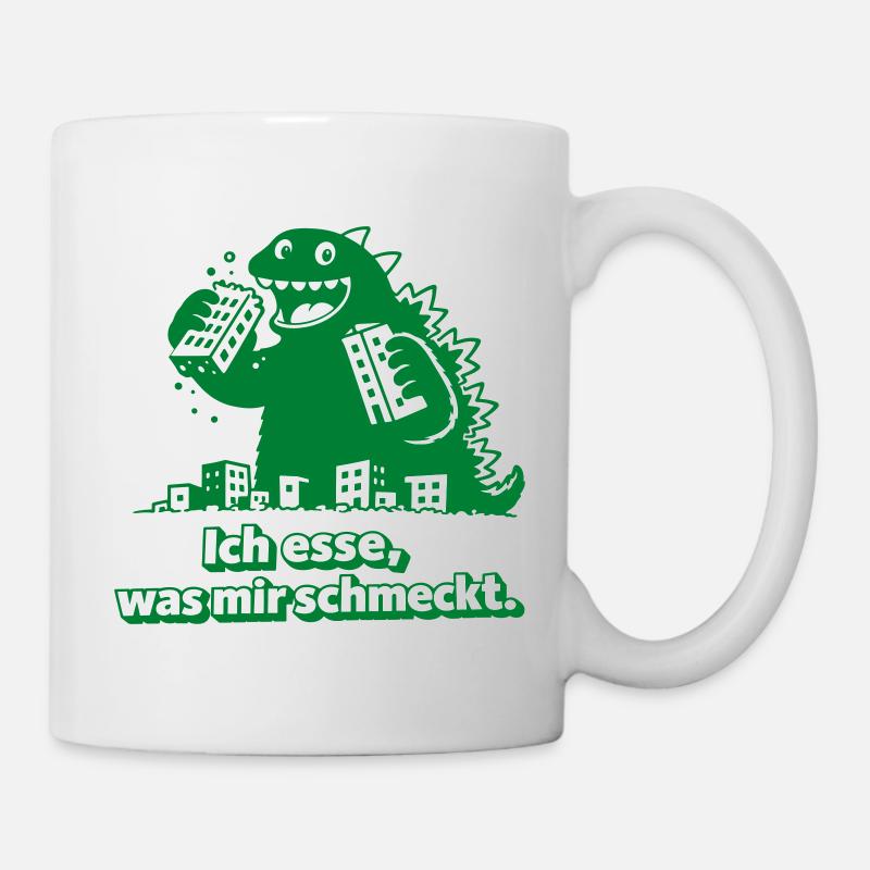 Ich esse was mir schmeckt Monster - Tasse - Weiß