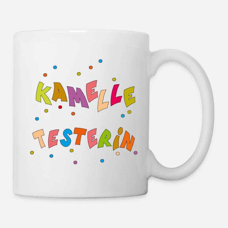 Kamelle Tester - Kop/krus - hvid