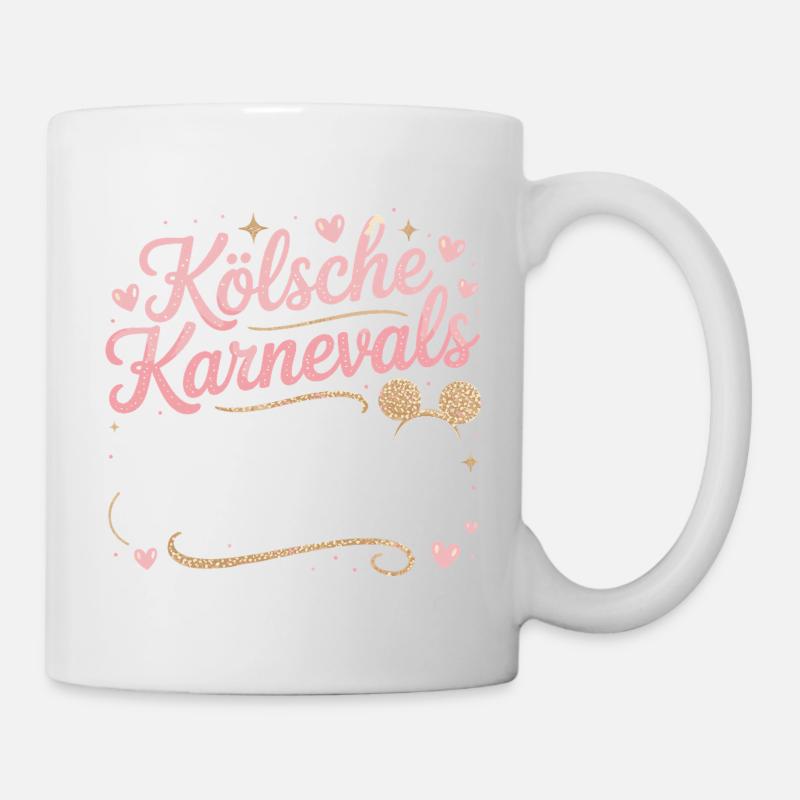 Kölsche Karnevalsmaus Karneval Köln Kölner Maus - Tasse - Weiß