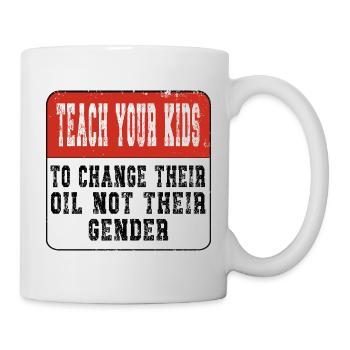Teach your Kids - Anti Gender - Mug - white - Right