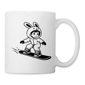 Snowboard Bunny - Tasse - Weiß - Rechts