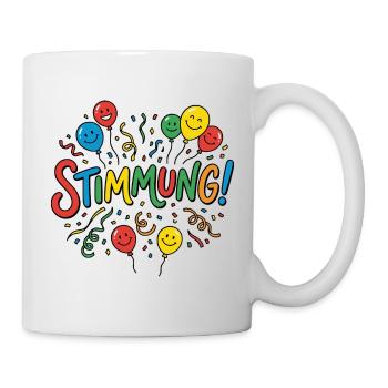 Carnival Mood, Confetti Fun Shirt & Hoodie - Mug - white - Right