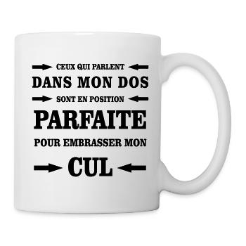 Jalousie  - Mug blanc - blanc - Droite