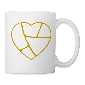 Kintsugi-Herz (hohl) - Tasse - Weiß - Rechts