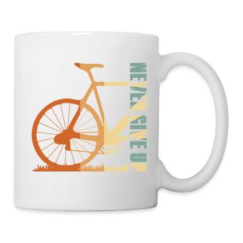 Bike Silhouette Gradient Design - Mug - white - Right
