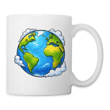 Erde Welt Planet - Tasse - Weiß - Rechts