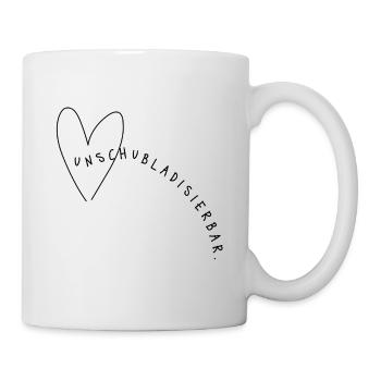 En retard mais super – Diction minimaliste avec humour - Mug blanc - blanc - Droite
