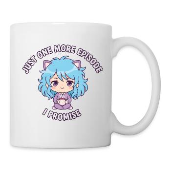 Just One More Episode: Anime Girl & Kakao - Tasse - Weiß - Rechts