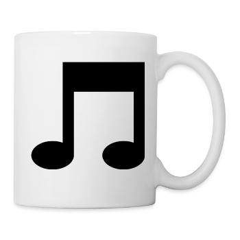 Note musicale - Mug blanc - blanc - Droite