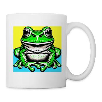 Frosch - Tasse - Weiß - Rechts