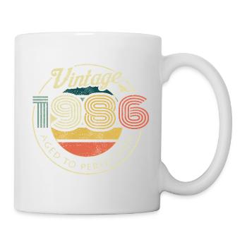Vintage 60er Retro Logo - Tasse - Weiß - Rechts