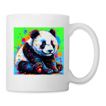 Panda - Tasse - Weiß - Rechts