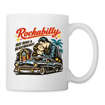 Rockabilly Vintage 50s Rock & Roll | Hot Rod - Tasse - Weiß - Rechts