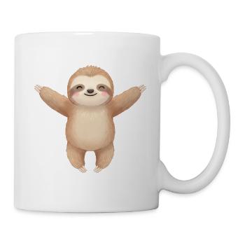 Baby Faultier - Tasse - Weiß - Rechts