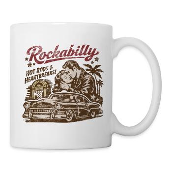 Rockabilly Vintage 50s Rock & Roll | Hot Rod - Tasse - Weiß - Rechts