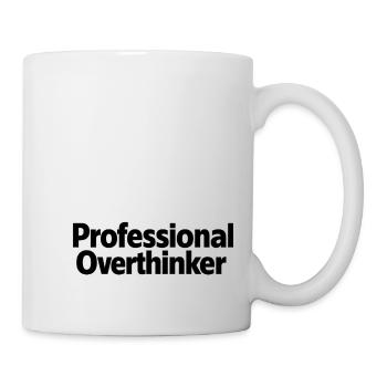 Professional Overthinker Minimalist - Tasse - Weiß - Rechts