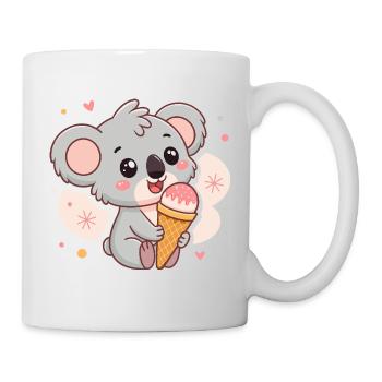 Eiskalte Koala-Kawaii-Sommer - Tasse - Weiß - Rechts