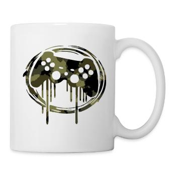 Camouflage Gamer Gaming - Mug blanc - blanc - Droite