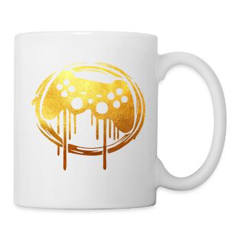 Joueur d’or du jeu - Mug blanc - blanc - Droite