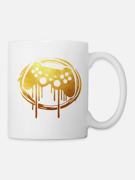 Gaming gold player - Tasse - Weiß