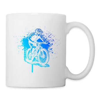 A must-have for real mountain biking - Mug - white - Right