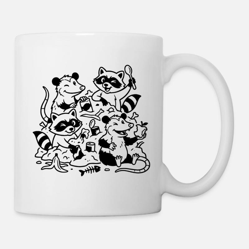 Gourmet among garbage lovers - Mug - white